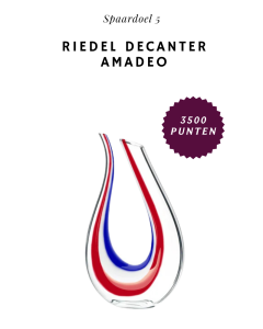 Riedel - Amadeo Decanter Red - white - blue