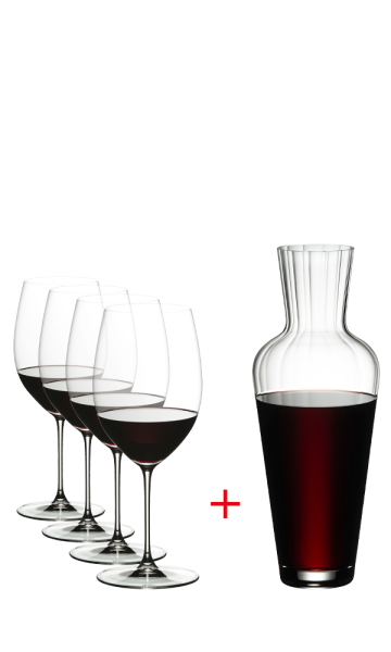 Riedel Glas 5449 0 MOS 4x Veritas Cabernet Merlot Mosel Decanter